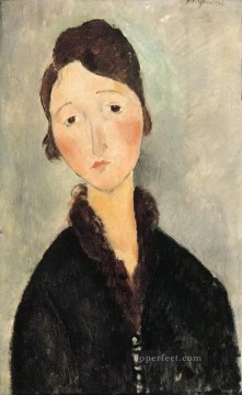 retrato de una mujer joven 1 Amedeo Modigliani Pinturas al óleo